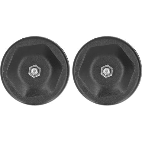 Deux bases de montage magnétiques, résistantes aux rayures, installation non destructive, noires, de type universel, adaptées aux rubans LED et aux lampes de travail. (1/5)