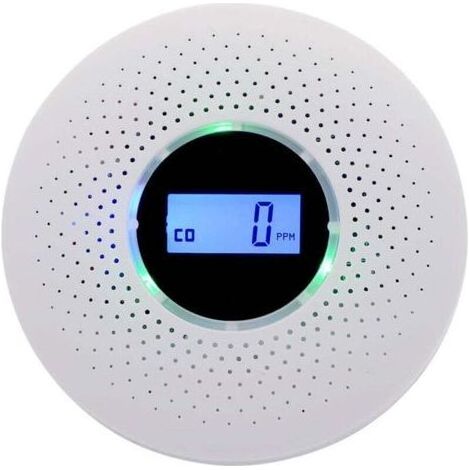 Pair Détecteur de fumée et monoxyde de carbone – Capteur électrochimique – Alerte sonore ≥ 85 dB – Installation facile avec vis et œillets (1/5)