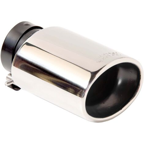 Sortie Echappement DTM1 Universelle -Inox- Interieur- 62mm. Exterieur- 117x85mm. Longueur- 165mm (1/5)