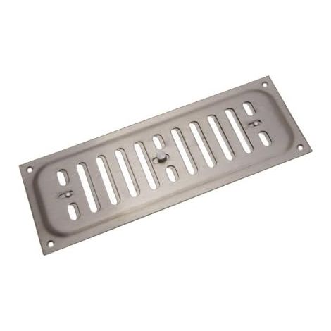 4 housses de grille d'aération HIT & Miss Vent en acier inoxydable de 22,9 x 7,6 cm (1/2)