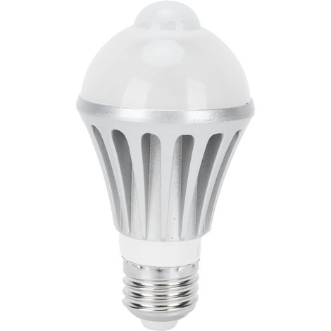 Ampoule LED Détecteur de Mouvement 7W E27 Capteur de Présence pour Couloir 85‑265V Lumière Blanc Chaud (1/5)