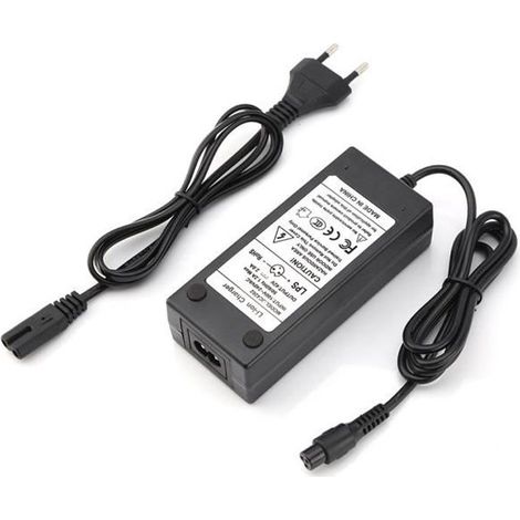 Adaptateur de chargeur de batterie - 42V 2A - Prise UE - Noir (1/4)
