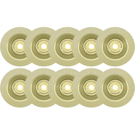Diamant-Schleifscheiben 115mm, 10er-Set, für Granit, Marmor, Fliesen (1/5)