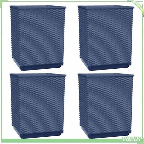 Jardinière - FAFEICY - 364185 - Pack 4 - Polypropylène anti-choc - 30x30x37 cm (1/5)