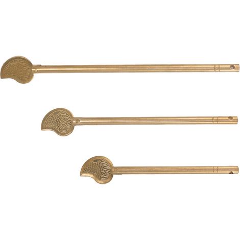 Loquet à clé D'armoire Chinoise en Laiton en Forme de Feuille, Style Rétro pour Meubles de Maison (1/5)