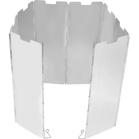 8 Plaques Pare-vent Pliant, Alliage d'Aluminium, Poêle à Gaz, Camping, Randonnée (1/5)