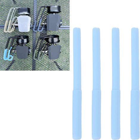 Set mit 4 SOTO310 Spider Stove Herdfußschonern aus rutschfestem und hitzebeständigem Silikon, für Gasherde, Farbe: Himmelblau. (1/5)