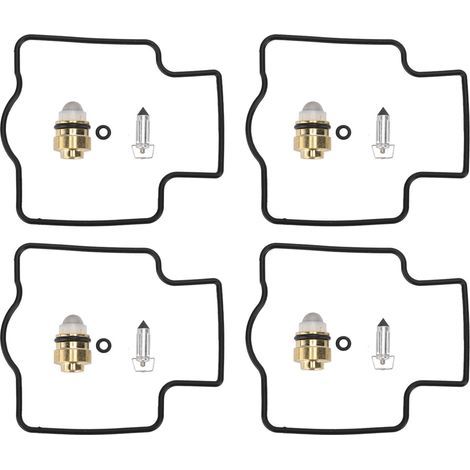 4sets Motorcycle Carburetor Rebuild Kit, Carburetor Repair Kits Replacement for ZX7 ZX7R ZX9R ZX900 ZX750 ZX1000. (1/5)