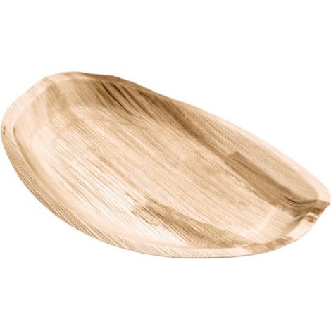 Plateau moyen 36x25 cm en feuille de palmier - 25 pièces - Ecobioshopping (1/3)