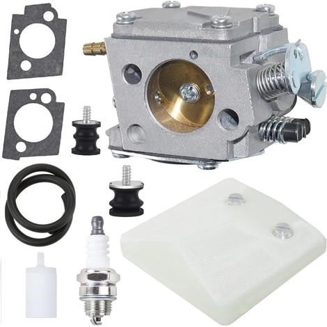 Kit carburateur, durites, filtre air compatible Husqvarna 61 266 268 272 272XP, 574331601