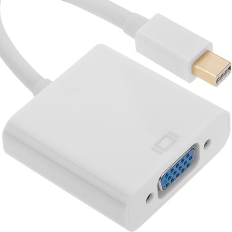 BeMatik - Adaptador conversor miniDisplayPort macho a VGA HD15 hembra