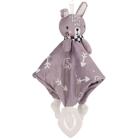 Couverture sensorielle bébé à mâcher, type B, avec clochette et doudou. (1/5)