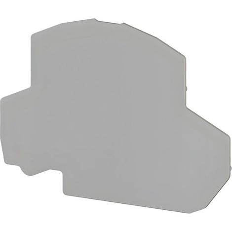Plaque d'extrémité grise pour borne deux étages PFD2.5 - IMO