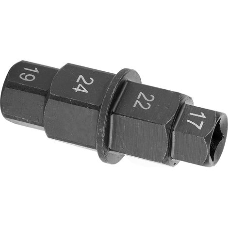 Schwarzer Sechskantschlüssel zum Ausbau der Motorradradachse, Sechskantschlüssel-Werkzeug, Motorradspindelabzieher, Kreuzschlitz-Bit, 8 mm, Hochleistungsausführung. (1/5)