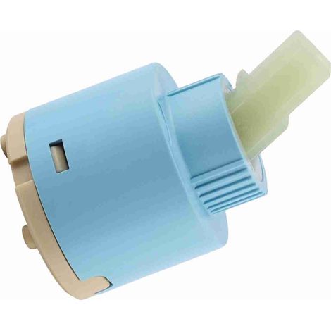 Élément de commande en céramique de 40 mm, mitigeur thermostatique interne, ABS, bleu, pratique (1/5)