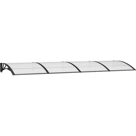 Maison Exclusive - Türvordach Schwarz 350x100 cm Polycarbonat