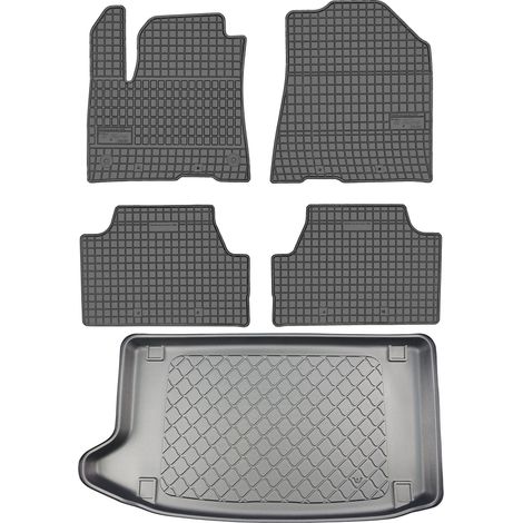 Kia e-Soul Hatchback dal 05.2019 SET - tappetini in gomma per auto + tappetino per il bagagliaio (1/5)