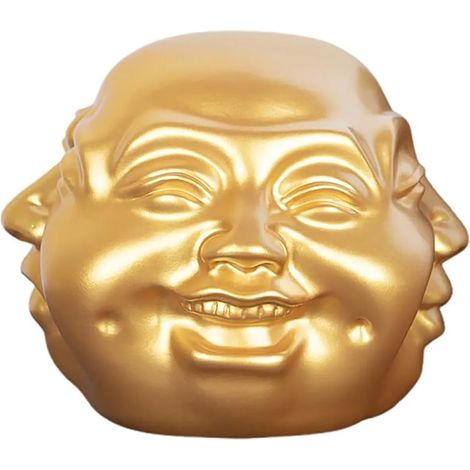 Bouddha tête de résine sur les quatre côtés de bureau maison joliment décorée collection (1/5)