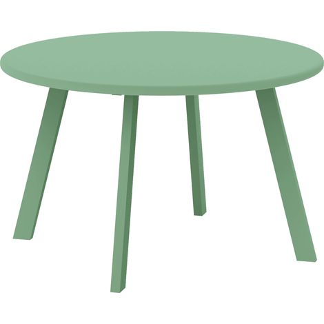 Runder Gartentisch Ø70x42cm, grün, rutschfestes Metall
