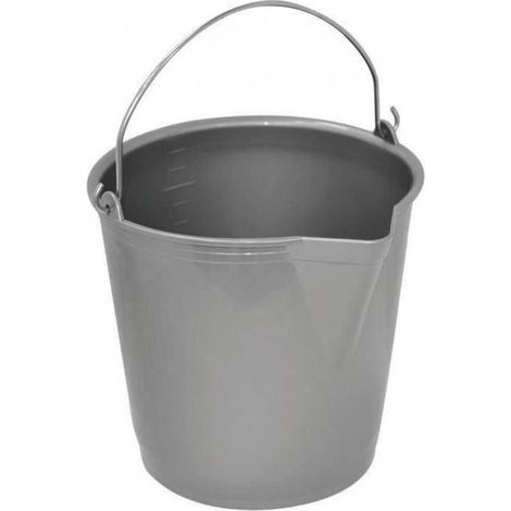 Seau à bec gradué avec anse en métal - 13 L