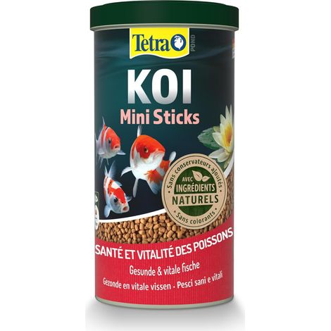 Aliment complet Koï stick junior 1 litre , 370 g pour carpes koï de bassin jusqu'à 15 cm - Tetra