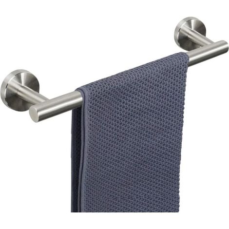 [NEVER USED] Towel holder silver 40cm towel rail made of stainless steel wall mounting towel hook for bathroom kitchen toilet (1/4)