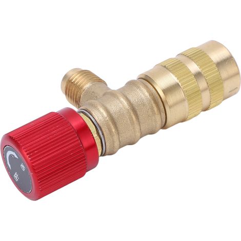 Soupape de sécurité de charge de réfrigérant pour R22, R410, R134A et R404, filetage mâle 1/4 po et femelle 5/16 po (1/5)