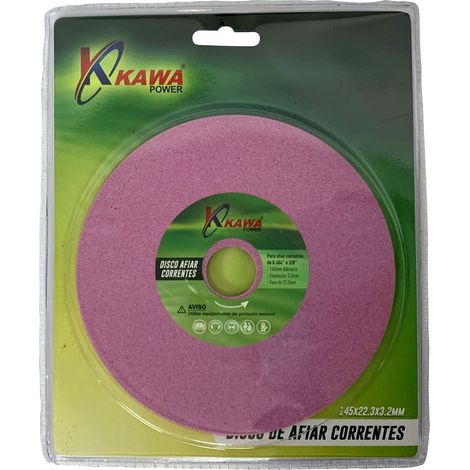 Kawapower Disco para afilador de cadenas Ø 145 x 22,3 x 3,2 mm
