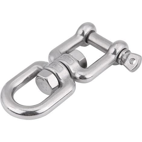 Dispositif de manille roulante à anneau pivotant en acier inoxydable 304 robuste (12 mm) (1/5)