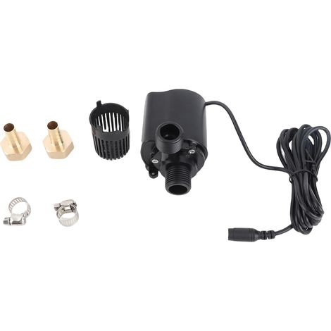 Pompe à eau sans balais ultra-silencieuse DC12V, micro-pompe à eau sans balais étanche et submersible pour fontaine, aquarium et bassin, débit de 800 L/h, puissance de 15 W, hauteur de refoulement de  (1/5)
