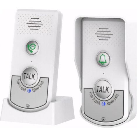 Citofono wireless con comunicazione vocale bidirezionale - Promemoria chiamate per anziani - Sistema di chiamata per la casa intelligente - Comunicazione chiara e affidabile