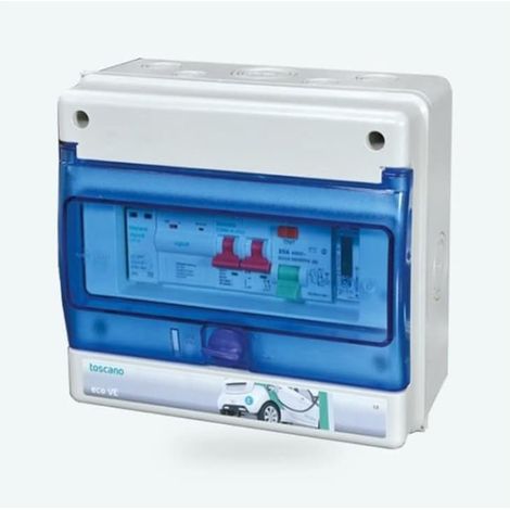 Cuadro de protección recarga vehículo eléctrico ECO-VE-PRO-4P16T15 de Toscano (1/2)