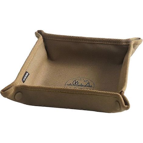 Plateau à clés élégant, organisateur de chevet portable et pliable pour petits objets, rangement de camping en extérieur