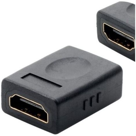 Coupleur HDMI Femelle Femelle 4K, Rallonge HDMI Femelle vers Femelle Connecteur 2.0, Adaptateur HDMI Extenseur Plaqué Or Support 3D @60Hz HDR Arc Compatible avec Moniteur, PC, PS5, Xbox, DVD de 2 (1/5)