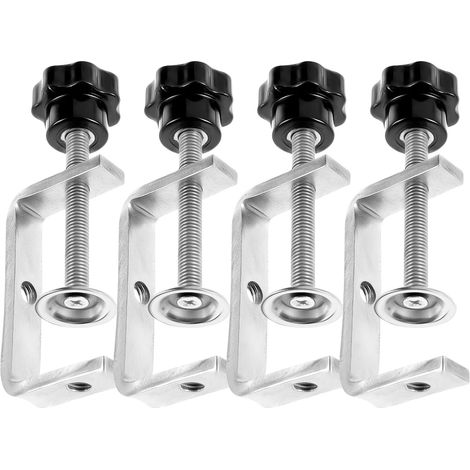 Set di 4 morsetti, morsetto a C regolabile in acciaio inox da 10-60 mm, morsetto per banco da saldatura (1/5)