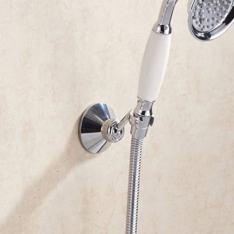 Support De Douche Mural Support Mural Pour Douchette orientable 360°pour douchette ou pommeau de douche. (1/4)