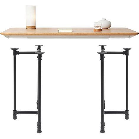 Scrivania ergonomica con 2 gambe in metallo, 71 cm, montaggio facile ed ergonomico, facile da pulire, adatta come tavolino da caffè, scrivania, comodino, ecc. (1/5)