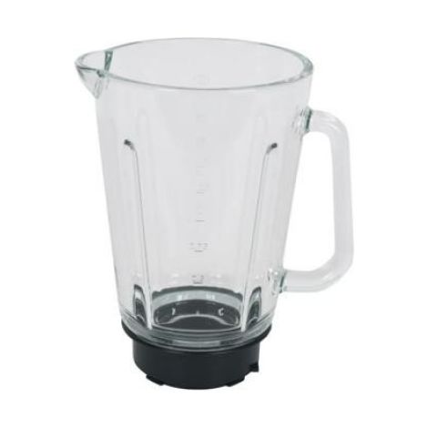 Bol Blender Verre - Embase Noir - Compatible Robot Ménager LM871D10/LM871A10/LM87G810 - 1 Pièce (1/2)