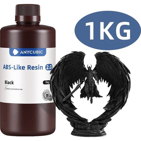 3D-Druckerharz, hohe Zähigkeit, schnelle Aushärtung, 1KG Schwarz (1/2)