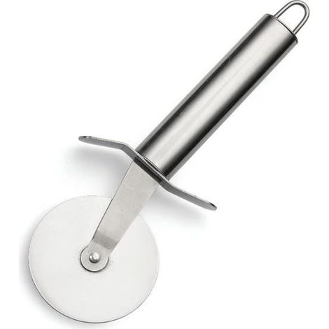 Roulette à Pizza - Inox - 19 x 6,5 cm - Découpe facile - Rangement pratique - Résistante (1/2)