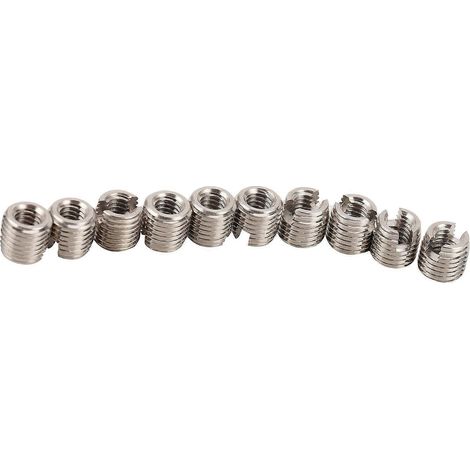 10 inserts filetés, outil de réparation d'écrou réducteur, acier inoxydable, mâle, femelle