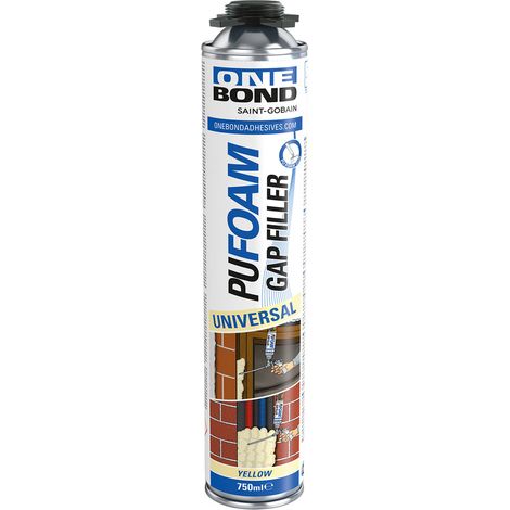 Schiuma Poliuretanica per Pistola Onebond Pu Foam Universal 12 Pezzi in Alluminio 750 ml
