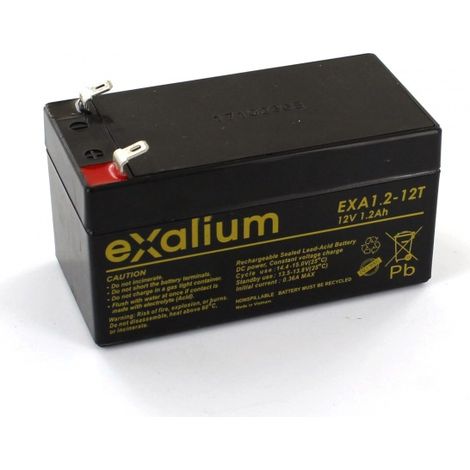Batteria piombo Exalium 12V 1.2Ah EXA1.2-12T