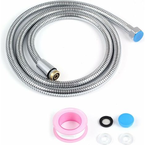 Green Mobility-Flexible de Douche, 1.5M Acier Inoxydable Tuyau de Douche avec Interne Double Verrouillage Solide Cuivre Connecteur, Tube de Douche avec Chromé-Plaqué (1/5)