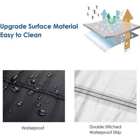 Housse de moto toutes saisons universelle imperméable contre le soleil et l'extérieur, tissu Oxford durable, bâche de garage pour moto (1/5)