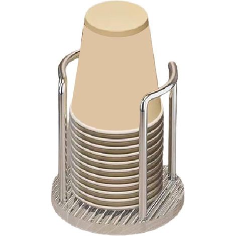 1 x Paper Cup Dispenser, Cup Holder, Party Cup Dispenser, Mouthwash, Rinse Cup, Storage Holder, 11.5 x 13 cm (1/5)
