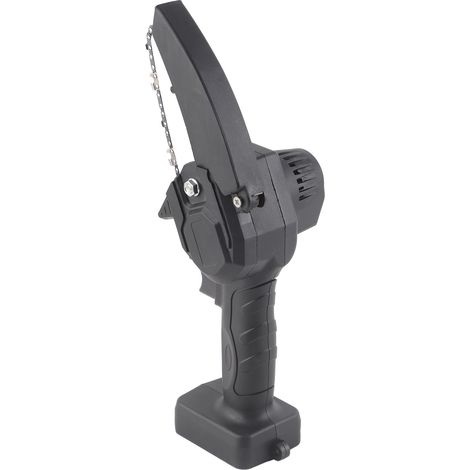 Scie à chaîne électrique 4 pouces, tronçonneuse sans fil rechargeable, outil de coupe de bois portatif à main (1/5)