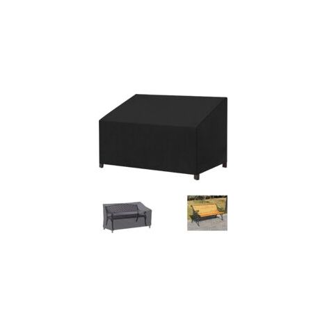 Housse de Banc de Jardin, 2 Places et Housse de Banc de Jardin Extérieur, Housse de Protection pour Mobilier de Jardin, Housse en Tissu Oxford 420D pour Canapé de Jardin, Imperméable, Coupe-Vent, Rés