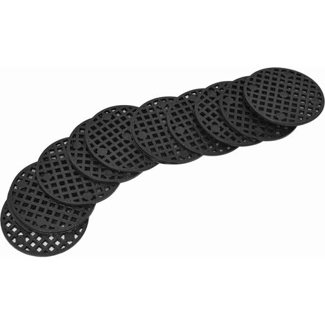 Set mit 10 Netz-Gartenmatten für Abflusslöcher von Blumentöpfen, Bodenmatten zum Umtopfen von Pflanzen und Bonsai (4,5 cm)