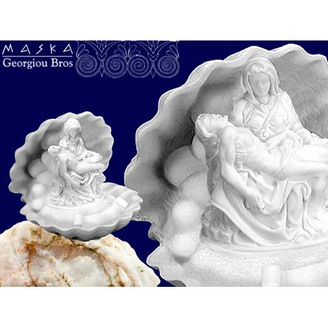 Pietà in una conchiglia - Alabastro greco